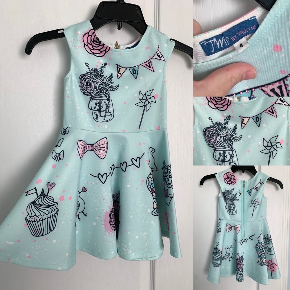Mint/Aqua Bubblegum Ball Party Dress/ Casual Wear